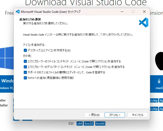 インストールオプション