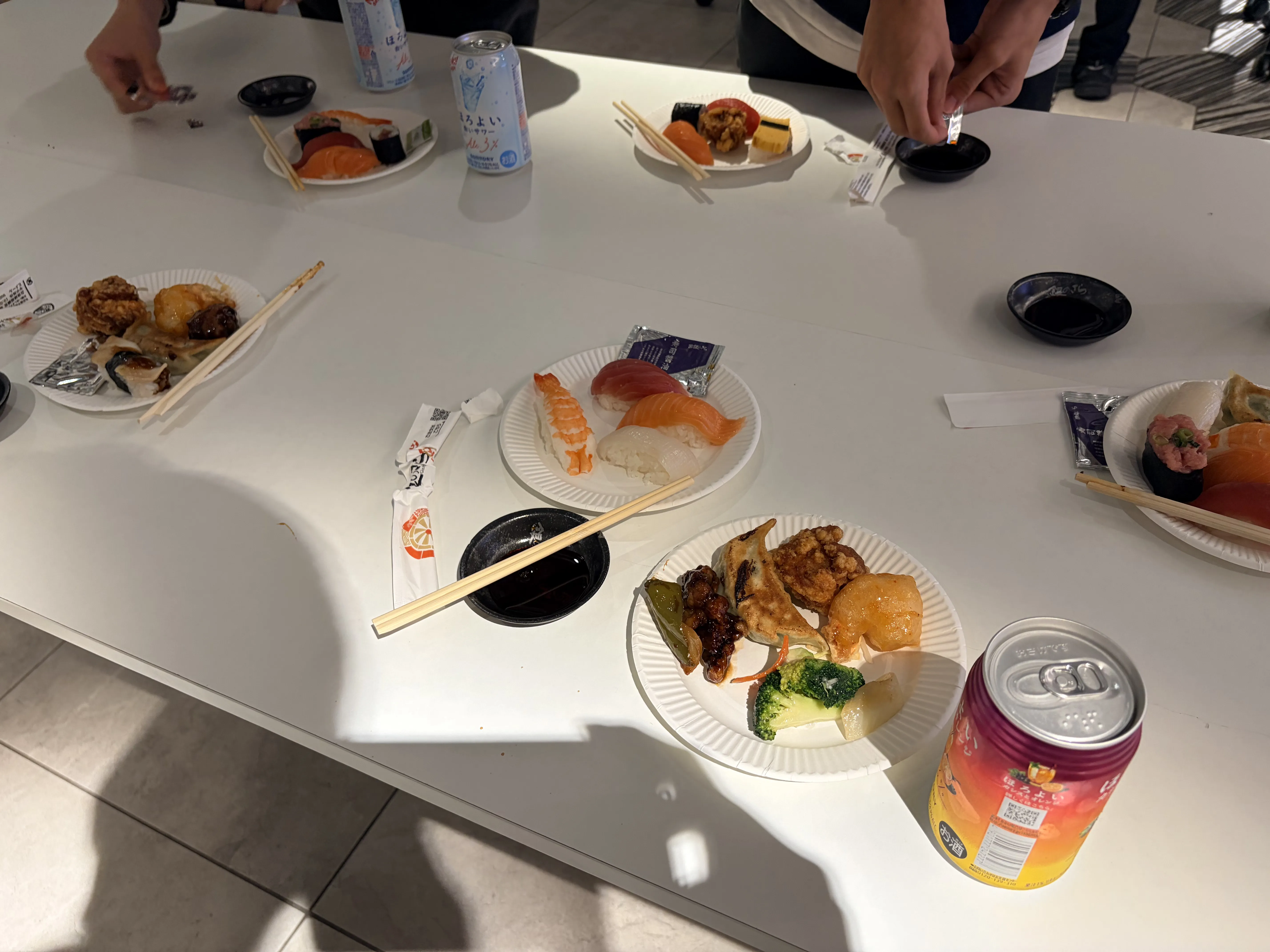 懇親会の食事